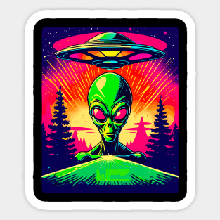 Alien Believe Sticker